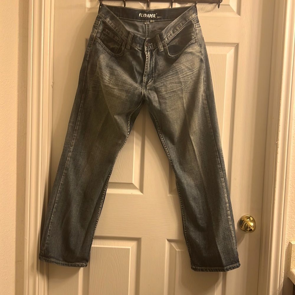 Flypaper Mens Straight Jeans Regular Fit